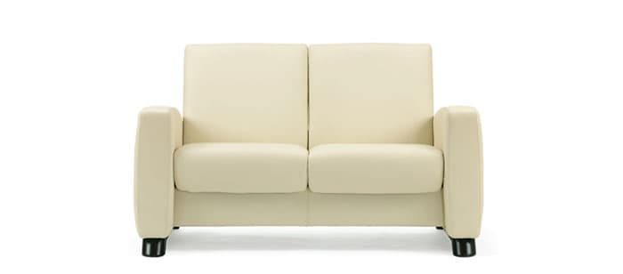 Ekornes Arion 2 seater leather sofa