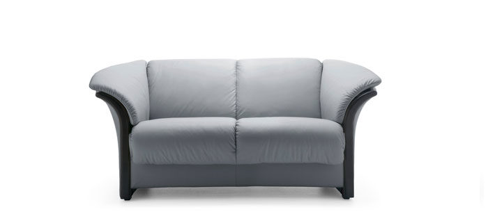 Ekornes Manhattan stationary leather one seater sofa