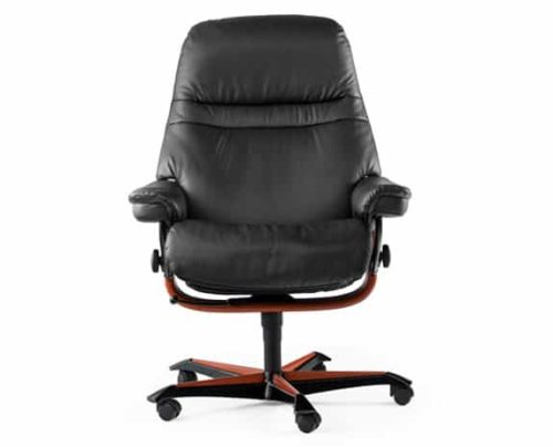 Sunrise leather office chair from stressless