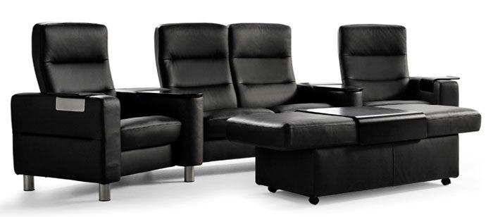 Stressless Wave SC121 Home theater seating setup