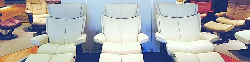ekornes stressless furniture in small medium and large sizes
