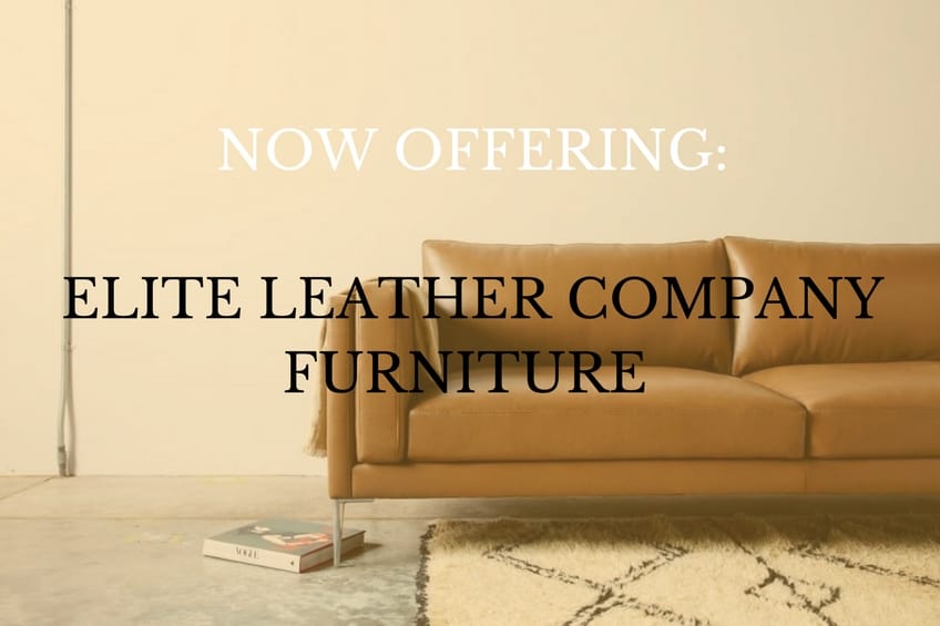 Now Offering — Elite Leather Company Furniture Made in the U.S.A.!
