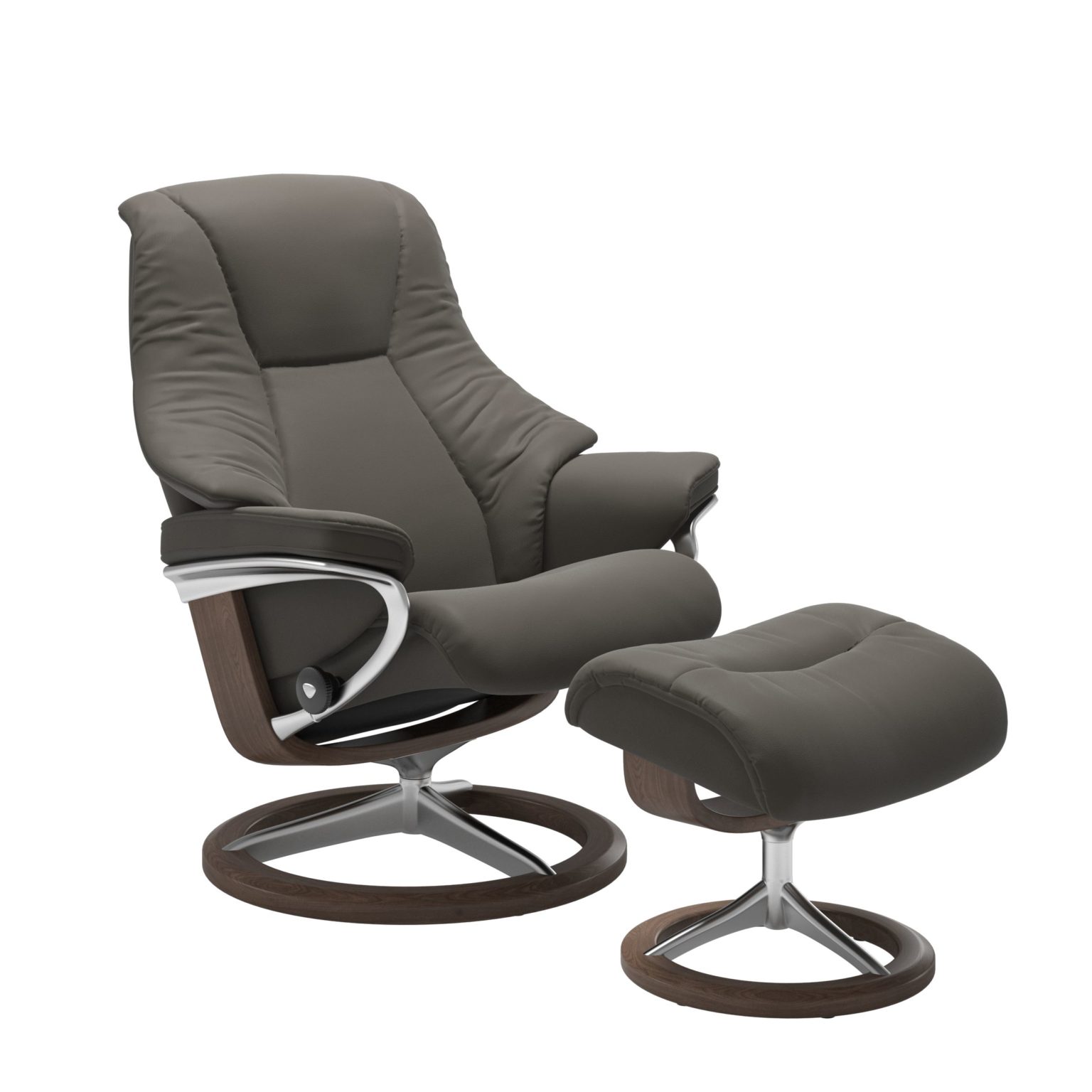 Stressless Reno Large Recliner Chair & Ottoman—Best Price Online