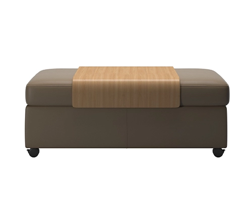 double ottoman with table front main